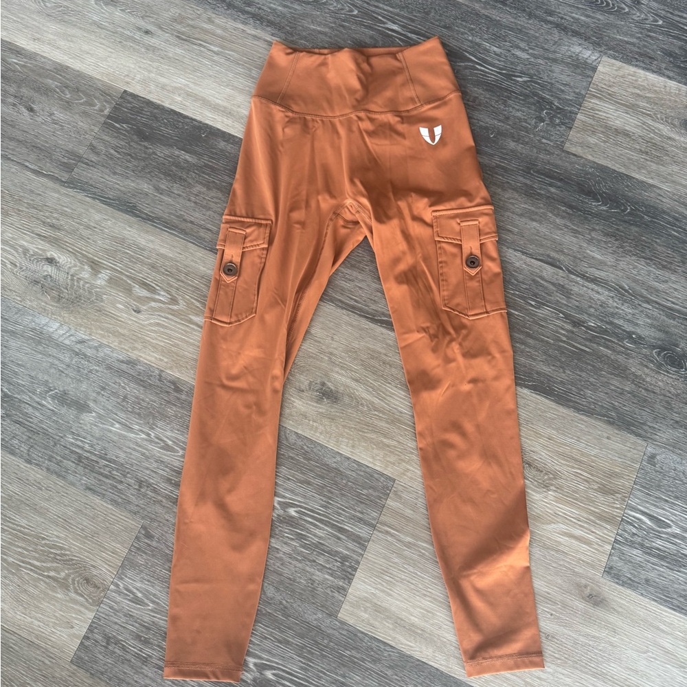 Women’s Cargo Leggings in Orange